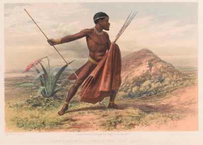 Xhosa soturi, 8. Cape Frontier War tekijältä Thomas J. (after) Lucas