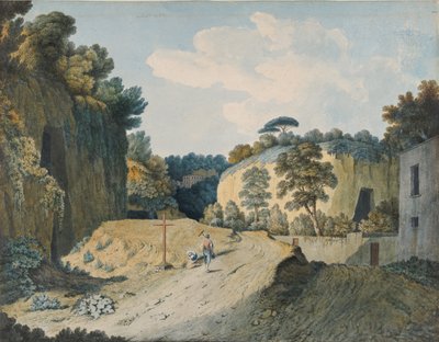 Tie rotkossa Napolin lähellä, 1782. tekijältä Thomas Jones