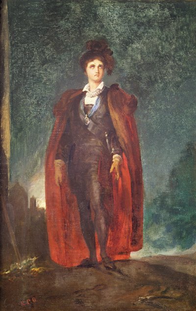 John Philip Kemble roolissa "Hamlet" tekijältä Thomas Lawrence