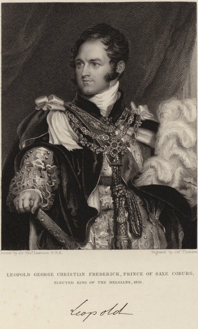 Belgian kuningas Leopold I tekijältä Thomas Lawrence