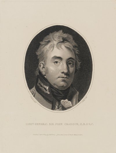 Kenraaliluutnantti Sir John Cradock, 1809 tekijältä Thomas Lawrence