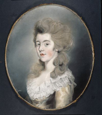 Georgiana Spencerin muotokuva (pastelli paperille) tekijältä Thomas Lawrence