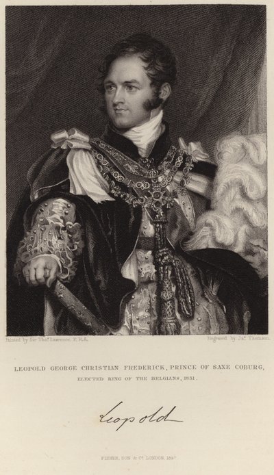 Kuningas Leopold I:n muotokuva tekijältä Thomas Lawrence
