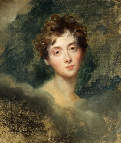 Lady Caroline Lambin (1785-1828) muotokuva n. 1827 (öljy kankaalle) tekijältä Thomas Lawrence