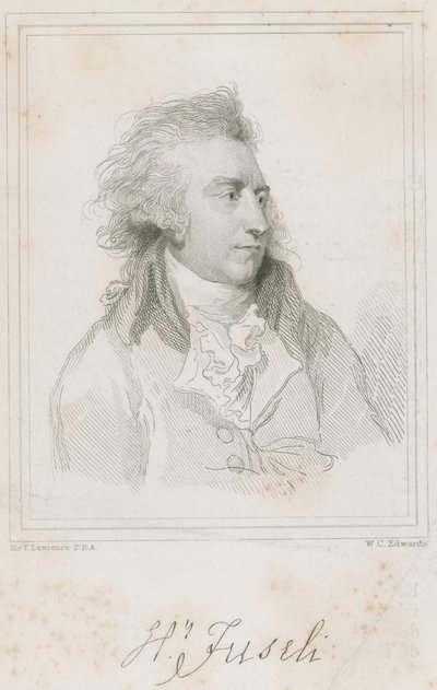 Muotokuva sveitsiläisestä taidemaalari Henry Fuselista tekijältä Thomas Lawrence
