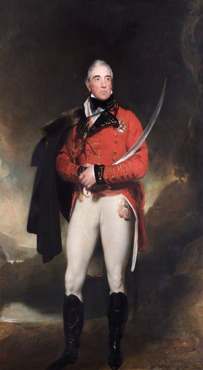 Thomas Grahamin muotokuva, Lord Lynedoch, brittiläinen sotilas, vuodelta 1817. tekijältä Thomas Lawrence