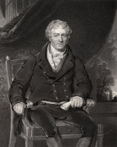 Sir Robert Peel, kaiverrettu H. Robinson, National Portrait Gallerysta, osa V, julkaistu noin 1835 tekijältä Thomas Lawrence
