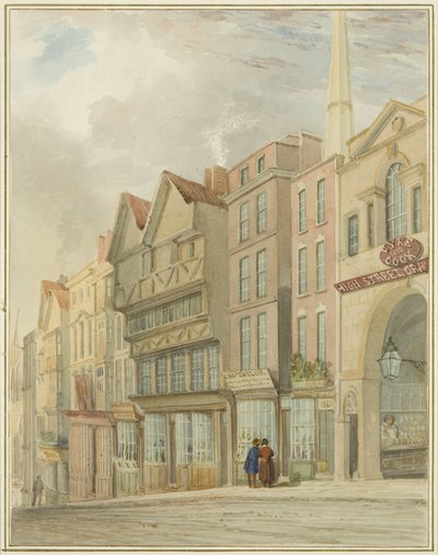 High Street ja Market Gate tekijältä Thomas Leeson the Elder Rowbotham