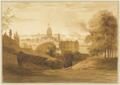 Näkymä Bath Roadilta, lähellä Wellsiä, Totterdownissa tekijältä Thomas Leeson the Elder Rowbotham