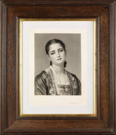 Anita (mezzotint) tekijältä Thomas Lewis Atkinson