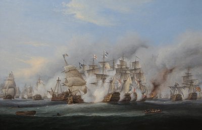 Trafalgarin taistelu tekijältä Thomas Luny