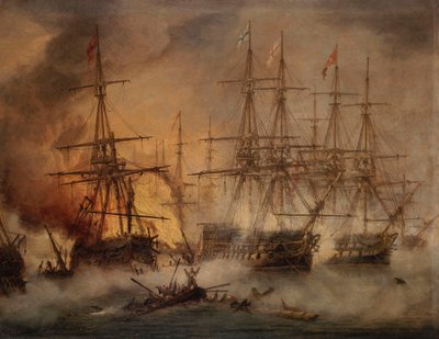 Navarinon taistelu, 20. lokakuuta 1827 tekijältä Thomas Luny