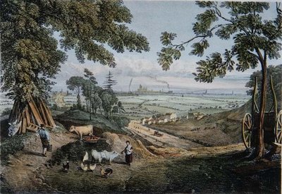 Näkymä Highgate Archwayn rinteiltä tekijältä Thomas Mann Baynes