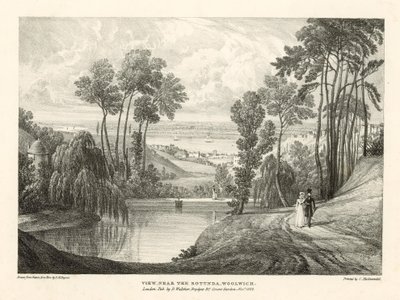 Näkymä lähellä Rotundaa, Woolwich, Lontoo tekijältä Thomas Mann Baynes