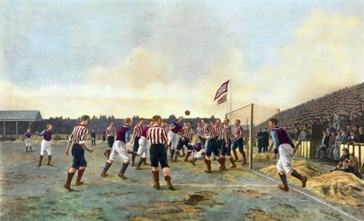 Aston Villa vastaan ​​Sunderland, ೧೮೯೩ tekijältä Thomas Marie Madawaska Hemy