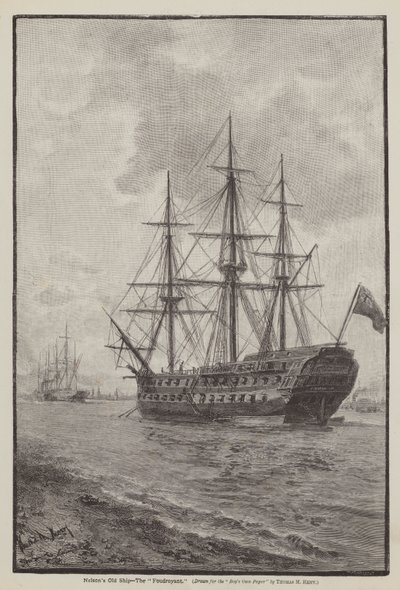 Nelsons Old Ship, The Foudroyant tekijältä Thomas Marie Madawaska Hemy
