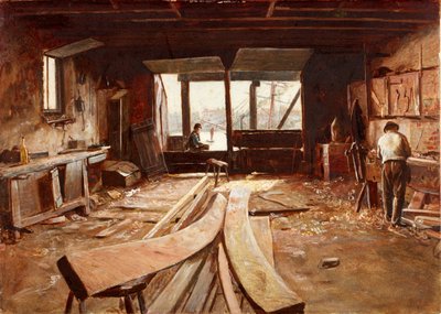 Veneenrakentajan työpaja (korinväri) tekijältä Thomas Marie Madawaska Hemy