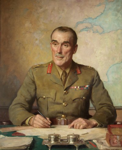 Prikaatinkenraali John Hay Beith (kynänimi: Ian Hay) (öljy kankaalle) tekijältä Thomas Martine Ronaldson