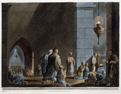 Neitsyt Marian hauta. "" Näkymät Egyptissä" tekijältä Thomas Milton