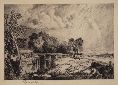 Maalaismainen silta tekijältä Thomas Moran