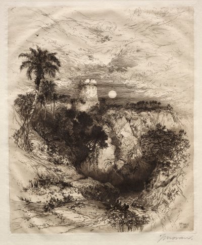 Cortesin torni, 1883. tekijältä Thomas Moran