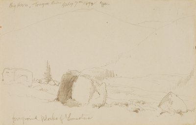 Big Horn, Tongue River tekijältä Thomas Moran