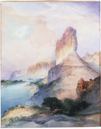 Castle Butte, Green River, Wyoming, 1900 tekijältä Thomas Moran