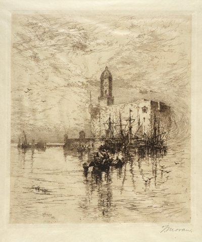 San Juan de Vluan linna, Vera Cruz tekijältä Thomas Moran