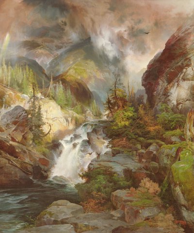 Vuoren lapset, 1867 tekijältä Thomas Moran