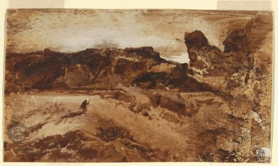 Piirros, Aavikolla, Arizona, 1878 tekijältä Thomas Moran