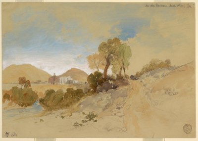 Piirros, San Franciscon lähellä, Meksiko, 1. maaliskuuta 1883. tekijältä Thomas Moran