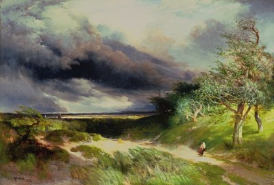 East Hampton, Long Island, Sand Dunes, 1892 tekijältä Thomas Moran