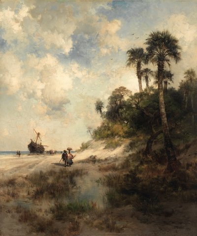 Fort George Island, Florida tekijältä Thomas Moran