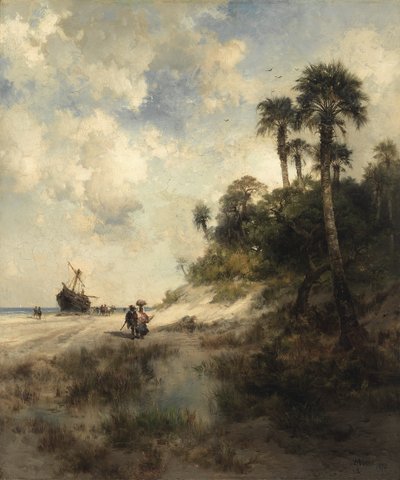 Fort George Island, Florida tekijältä Thomas Moran