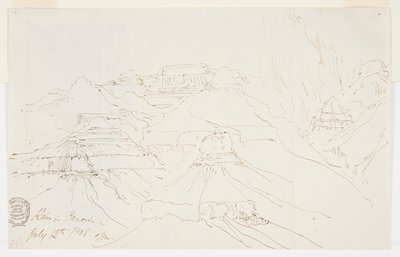 Grand Canyon sateessa tekijältä Thomas Moran