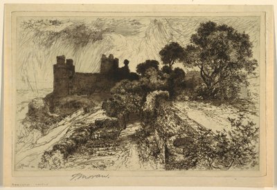 Harlechin linna, Pohjois-Wales tekijältä Thomas Moran