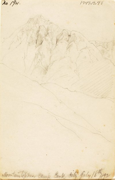 Leirissä Soda Butte Creekissä, Cook Cityssä tekijältä Thomas Moran