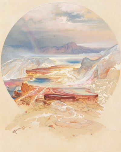 Minerva Terrace, Yellowstone tekijältä Thomas Moran
