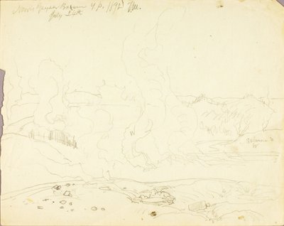 Norris Geyser Basin, Yellowstonen puisto tekijältä Thomas Moran