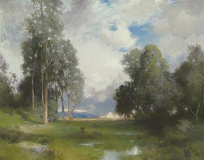 Santa Barbaran lähetystyö, 1916 tekijältä Thomas Moran