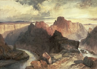 Summer, Amphitheatre, Colorado River, Utah Territory tekijältä Thomas Moran