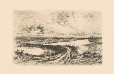 Auringonnousu - Pond, Easthampton, Long Island tekijältä Thomas Moran