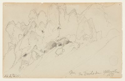 Paholaisen luola, Yellowstone tekijältä Thomas Moran