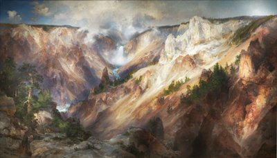 Yellowstonen suuri kanjoni tekijältä Thomas Moran