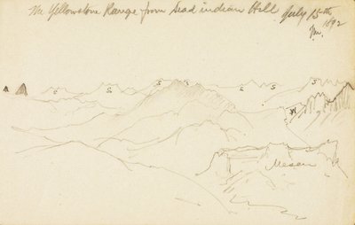 Yellowstone Range Dead Indian Hilliltä tekijältä Thomas Moran