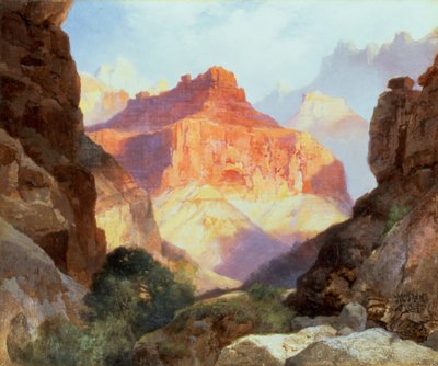 Punaisen muurin alla, Arizonan Grand Canyon, 1917 tekijältä Thomas Moran