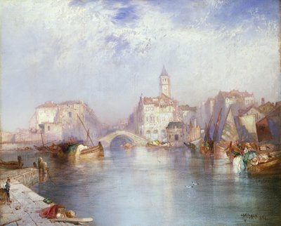 Venetsialainen kanava, 1896 tekijältä Thomas Moran