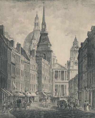 "Shopping in Ludgate Street, 1795", 1920 tekijältä Thomas Morris