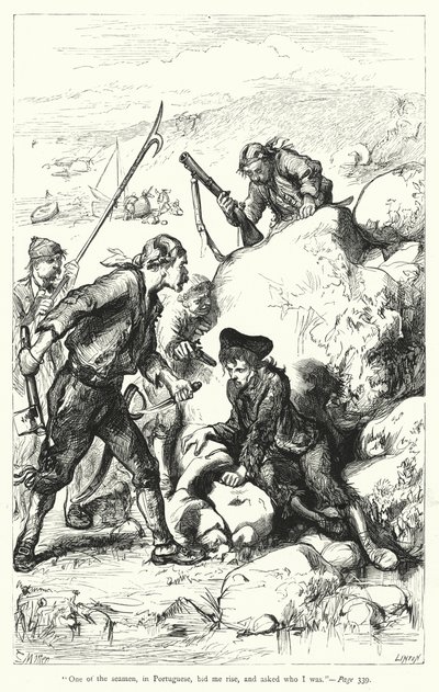 Kuvitus Jonathan Swiftin teokselle Gulliver