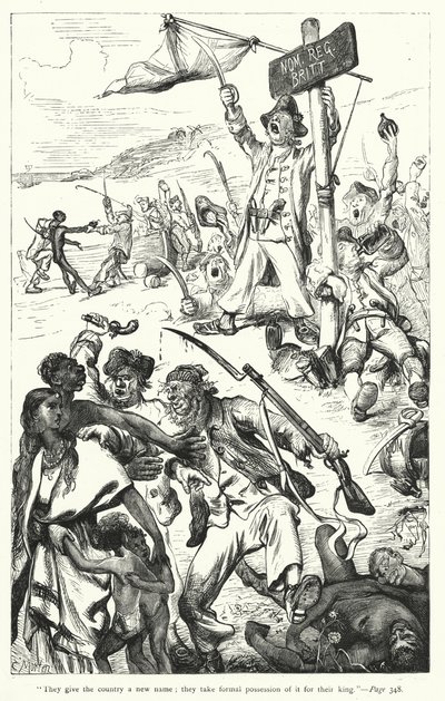 Kuvitus Jonathan Swiftin teokselle Gulliver